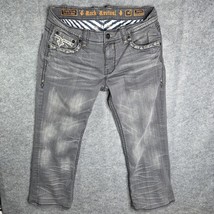 Rock Revival Kleven Relaxed Straight Denim Jeans Mens 36 x 28 Gray - $84.64