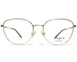 Vogue Eyeglasses Frames VO4231 848 Shiny Gold Cat Eye Full Wire Rim 53-1... - £43.94 GBP