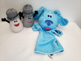 Blues Clues Puppet Lot Plush Toys Mr Salt Mrs Pepper Finger Puppets Blue Puppy - £15.94 GBP