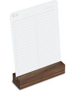 To Do List Stand with 50 Cards – Walnut Wooden Organizer for Productivity - $13.63 CAD