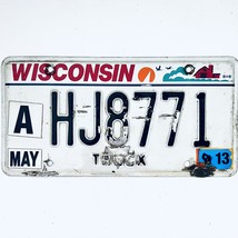 2013 United States Wisconsin Dairyland Truck License Plate A HJ8771 - £13.13 GBP