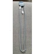 Steeltime Men&#39;s Silvertone Stainless Steel 24&quot; Chain new - $37.91 CAD