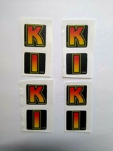 Kiss Pinball Machine KIKI Decals Set (8) Items For Drop Target Bank UNUSED - $6.62