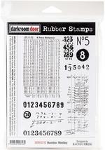 DARKROOM DOOR Cling Stamp MDL, us:one size, Number Medley - £12.67 GBP