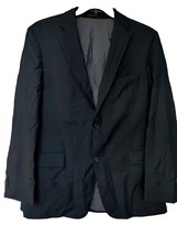 Men&#39;s Hugo Boss Jacket Blazer Coat Black SZ 42 Pinstripe - £33.15 GBP