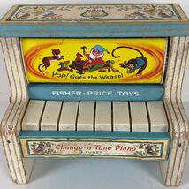 Vintage1969 Fisher Price Toys Change A Tune Piano For Parts Or Repair - $9.11