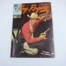 Vintage 1949 Roy Rogers Comic Book #24 Roaring River Silver Spider Dell ... - $49.99