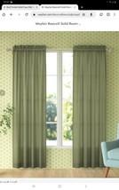 VCNY Home Madison 76in x 84in Curtain Panels color Sage (set of 2) - £10.16 GBP
