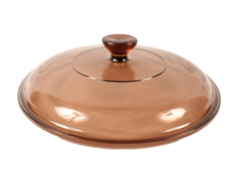 Pyrex Visions Glass Amber Round 623-C Lid Fits 1.5 L Casserole Dish 7 7/8&quot; - $284.12 MXN