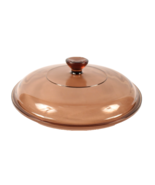 Pyrex Visions Glass Amber Round 623-C Lid Fits 1.5 L Casserole Dish 7 7/8&quot; - $14.99