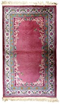 Handmade antique Art Deco Chinese rug 2.10&#39; x 5.10&#39; ( 89cm x 180cm ) 1930s - £1,298.95 GBP