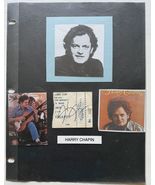 Harry Chapin (d. 1981) Signed Autographed 8.5x11 Signature Display Lifet... - $299.99
