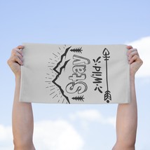&quot;Stay Wild&quot; Rally Towel: Nature-Inspired, Cotton &amp; Polyester Blend - £14.03 GBP