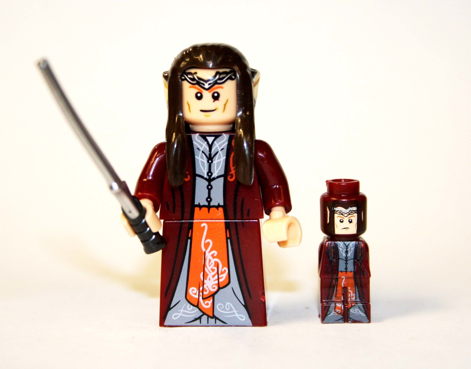 Minifigure Elrond Red Outfit Lotr Lord Of The Rings Hobbit Toys Gift - $7.12