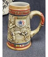 Vintage Anheuser Busch 1980 LA Olympic Stein Beer Mug Collector MICHELOB - £11.67 GBP