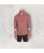 FAHERTY Doublecloth Belmar Shirt Red Charcoal Buffalo Sz Medium Brush Po... - $1,156.35 MXN
