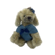 Ty Attic Treasure Carey The Dog Retired Jointed Plush w/Lace Hat &amp; Vest - £7.19 GBP