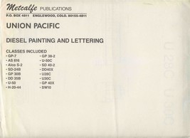 Metcalfe Publications Union Pacific Railroad Diesel Painting and Letteri... - £44.99 GBP