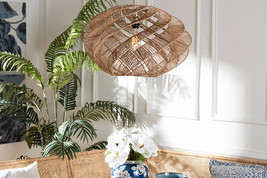 Farrow Handwoven Jute Pendant Lampshade - $1,211.74 MXN