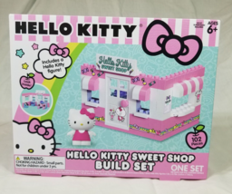 Sanrio Hello Kitty Sweet Shop Build Set 102 Pieces Includes Hello Kitty Figure - £11.71 GBP