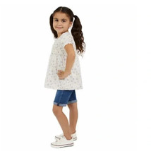 Koala Kids Girls Size 6 Denim Shorts White Floral Top 2 Piece Set NWT - $13.49
