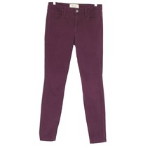 Rachel Roy Denim Women&#39;s size 28  Skinny Stretch Jeans Burgundy 31 x 30 - £19.03 GBP