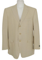 NEW Ermenegildo Zegna Wool &amp; Silk Sportcoat (Jacket)! US 42 Reg e 52  ITALY  Tan - £503.26 GBP