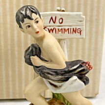 Norman Rockwell Museum No Swimming Porcelain Figure by David Grossman Japan - £6.10 GBP
