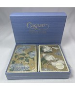 JUMBO VTG Caspari Playing Cards Magnolia Botanical - 2 Packs Both New &amp; ... - $252.65 MXN