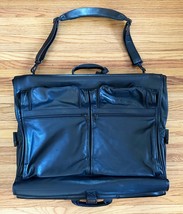 Tumi Black Napa Leather Deluxe Garment Bag Bi-Fold Style 931D3 42x24x3.5... - £444.80 GBP