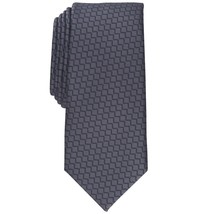 Alfani Men&#39;s Rolling Neat Slim Tie Charcoal OS B4HP - £7.68 GBP