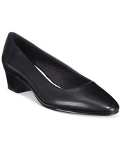 EASY STREET Prim Kitten Heel Pumps $60 - US Size 8 1/2 W - Black - #868 - £17.52 GBP