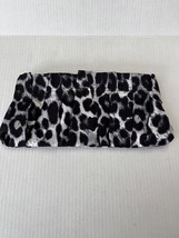 Express Black Animal Print Fabric Clutch Handbag NWT - $24.75