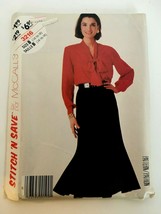 Stitch &#39;N Save by McCalls Sewing Pattern 3216 Blouse Skirt Uncut 1980s 14 16 18 - £7.81 GBP