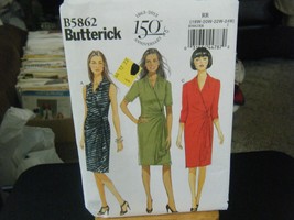 Butterick B5862 Plus Size Dress Pattern - Size 18W/20W/22W/24W - $15.56