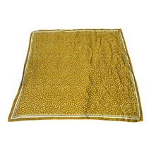 Cleobella Mustard Yellow Polka Dot Scarf – 32” Square – 100% Polyester - $20.40