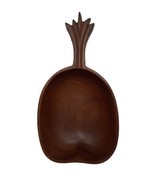 Vintage Pineapple Wooden Bowl, Hand Crafted Carved, Haiti, Mahogany, 13 ... - $22.85 CAD