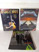 METALLICA + GUNS N ROSES + GREENDAY MUSIC BOOKS - INCLUDING CDS - FREE S... - $35.00
