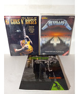 METALLICA + GUNS N ROSES + GREENDAY MUSIC BOOKS - INCLUDING CDS - FREE S... - £27.53 GBP