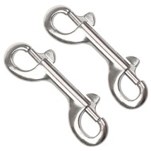 Double Ended Bolt Snap Hook, 2-Pack 3-1/2 in 316 Stainless Steel Marine ... - $33.21 CAD