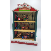 Electronic Santa&#39;s Workshop with Box TESTED Elves Santa Elevator Lights - £72.03 GBP