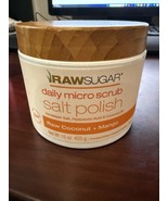 Raw Sugar Daily Micro Body Scrub Salt Polish Raw Coconut &amp; Mango 15 Oz H... - $294.37 MXN