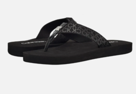 Woman&#39;s Sandals Calvin Klein Caluha Black 7M - £29.23 GBP