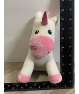 Peekaboo Toys Plushie Unicorn White Pink - $142.27 MXN