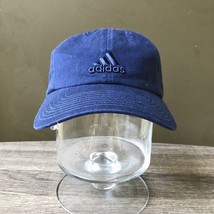 Adidas Climalite Baseball Cap Dad Hat Blue Mens Strapback Cotton Logo C2 - £15.28 GBP