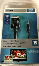 Belkin Laptop Zu HDTV VGA Audio Video Kabel - 3M - £6.62 GBP