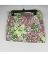 Lilly Pulitzer Multicolored Floral Mini Skirt with  Women&#39;s Size 2 Pink ... - $444.19 MXN