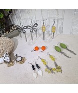Lot of 8 Unique &amp; Vintage Dangle Earrings, Boho, Beaded, Retro, MOP, Y2K... - $38.93 CAD