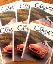 1980 Chevy Camaro Brochure Lot:  6 pcs, Xlnt Original Z28 - $20.77