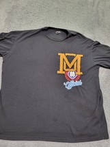 Boohoo Man T-Shirt Size XL Oversized Heather Gray Varsity Badge - $13.91